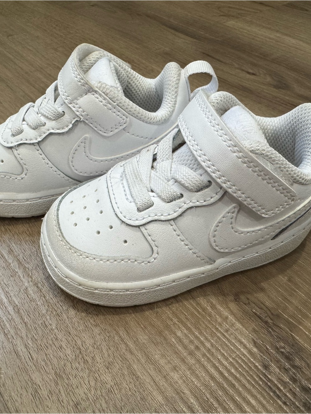 Nike Infant White Leather Sneakers